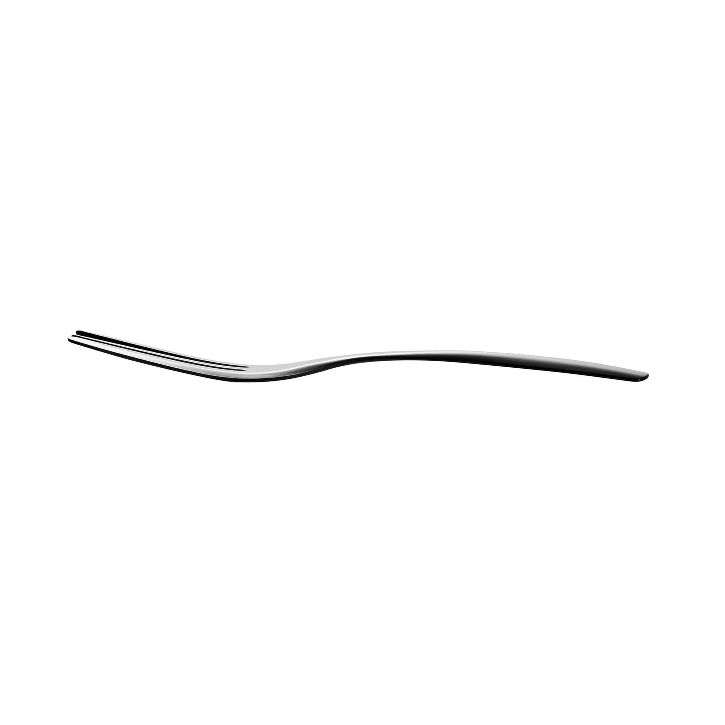 Coppetta Black Plastic Cake Fork with Knife Edge - 4" x 3/4" - 100 count box