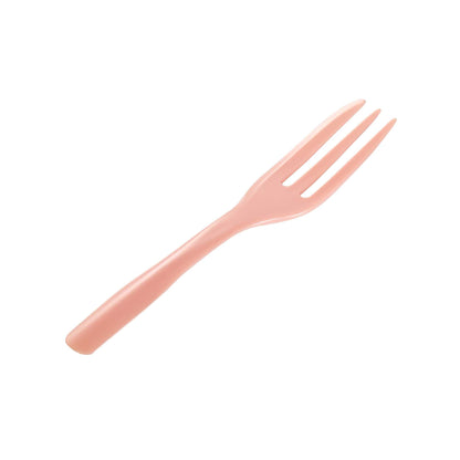 Coppetta Coral Plastic Cake Fork with Knife Edge - 4" x 3/4" - 100 count box