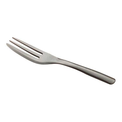Coppetta Fashion Gray Plastic Cake Fork with Knife Edge - 4" x 3/4" - 100 count box