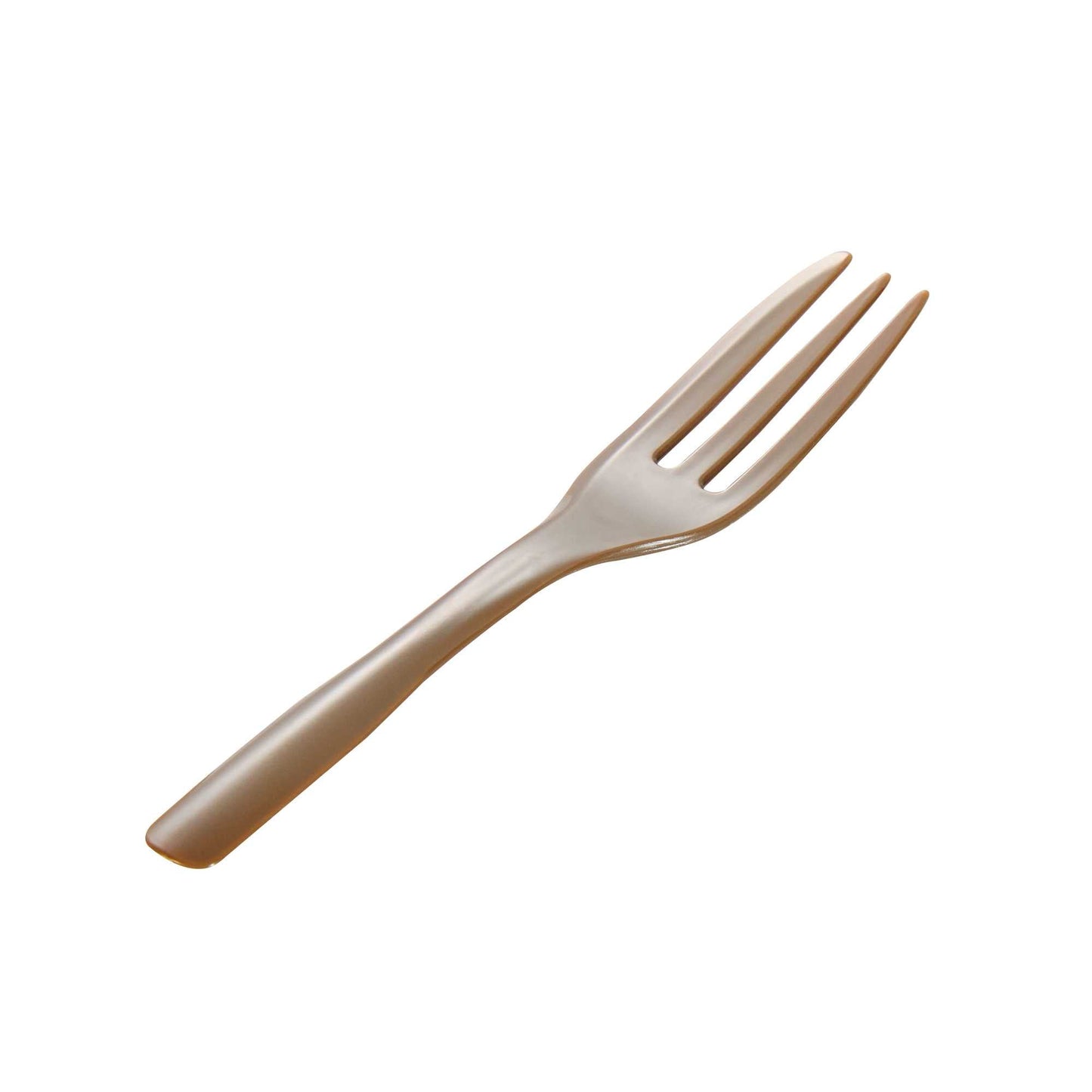 Coppetta Fashion Gray Plastic Cake Fork with Knife Edge - 4" x 3/4" - 100 count box