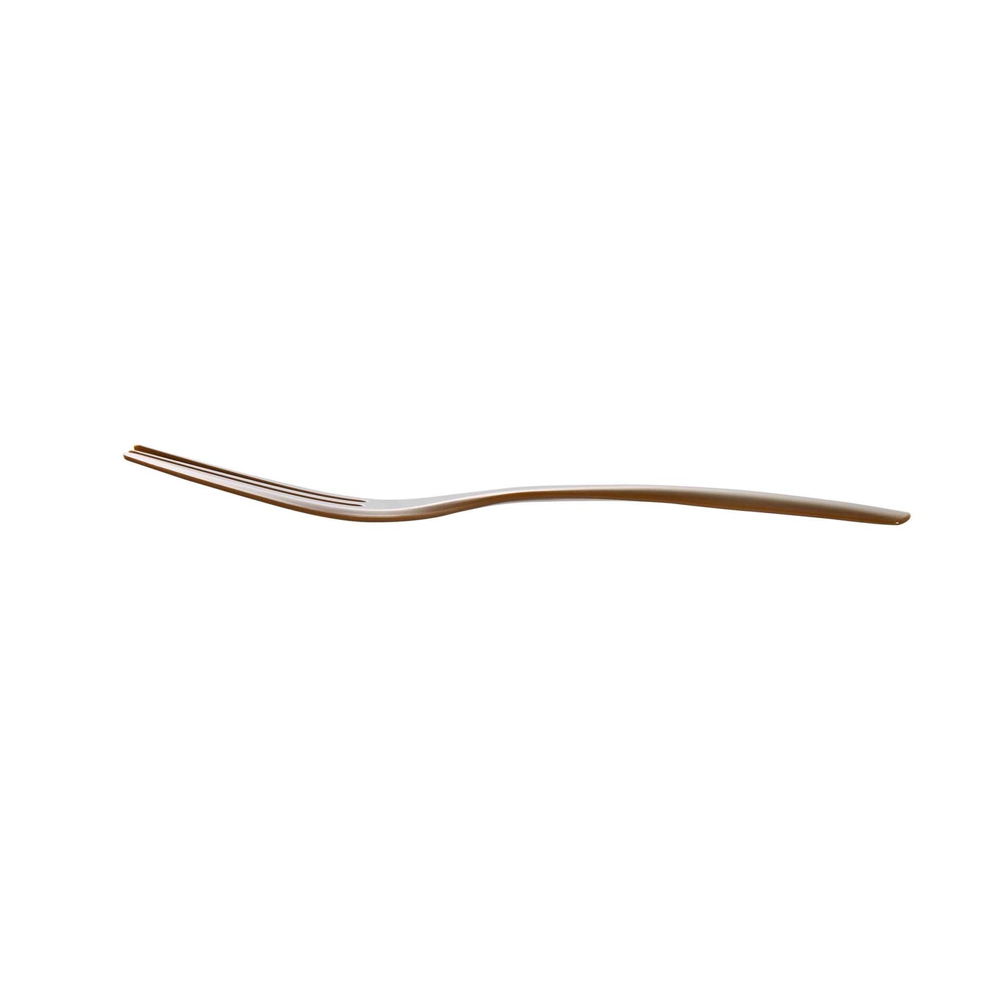 Coppetta Fashion Gray Plastic Cake Fork with Knife Edge - 4" x 3/4" - 100 count box