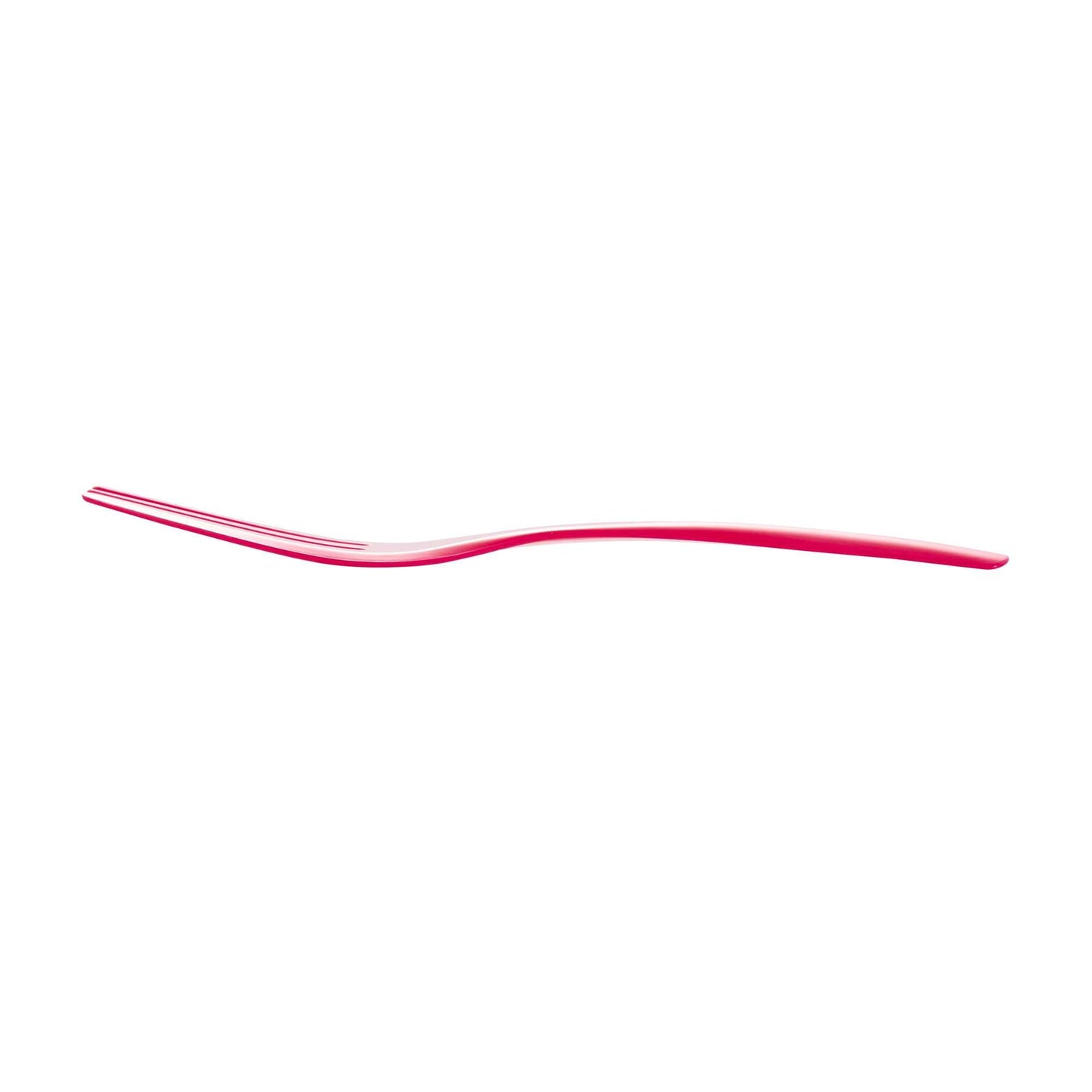 Coppetta Magenta Plastic Cake Fork with Knife Edge - 4" x 3/4" - 100 count box