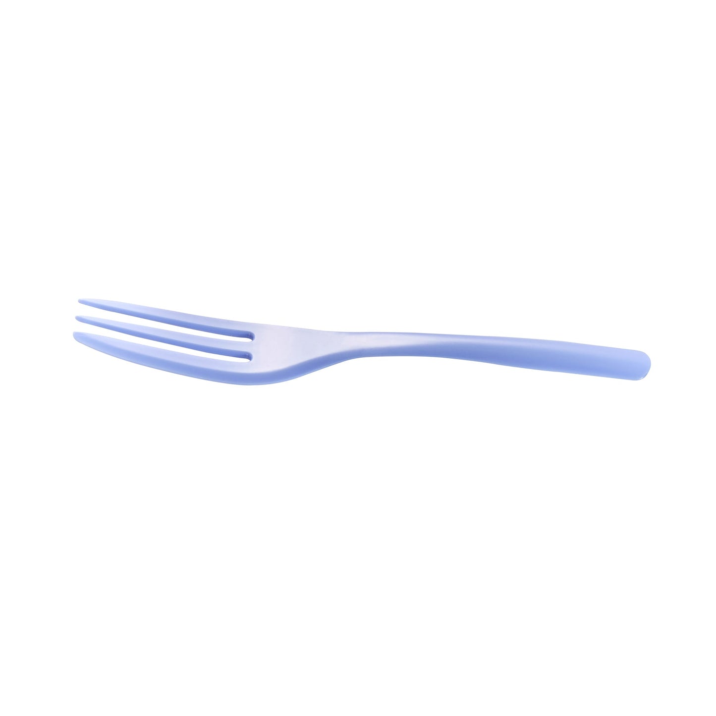 Coppetta Periwinkle Plastic Cake Fork with Knife Edge - 4" x 3/4" - 100 count box
