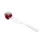 Coppetta Pearl White Plastic Cake Fork with Knife Edge - 4" x 3/4" - 100 count box