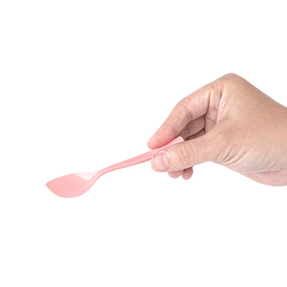 Coppetta Coral Plastic Petal Spoon - 4 1/2" x 1" - 500 count box