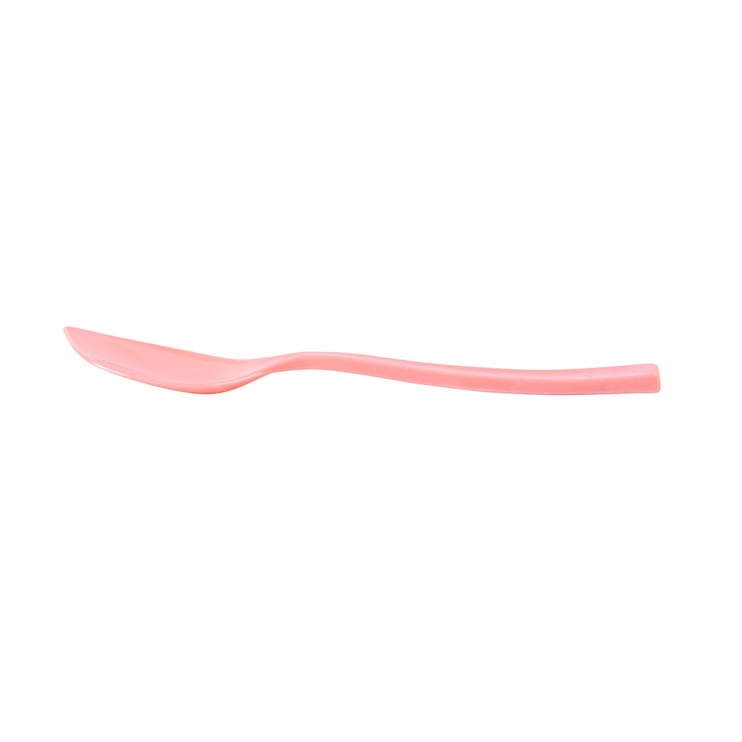 Coppetta Coral Plastic Petal Spoon - 4 1/2" x 1" - 500 count box