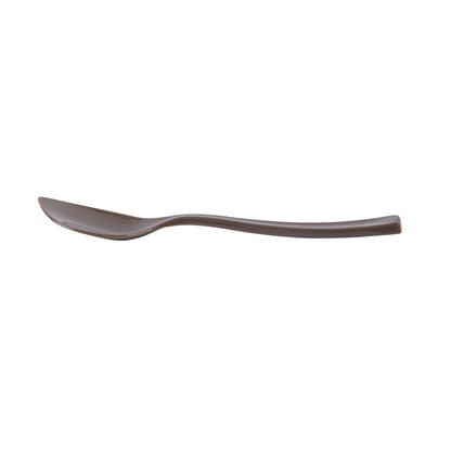 Coppetta Fashion Gray Plastic Petal Spoon - 4 1/2" x 1" - 500 count box