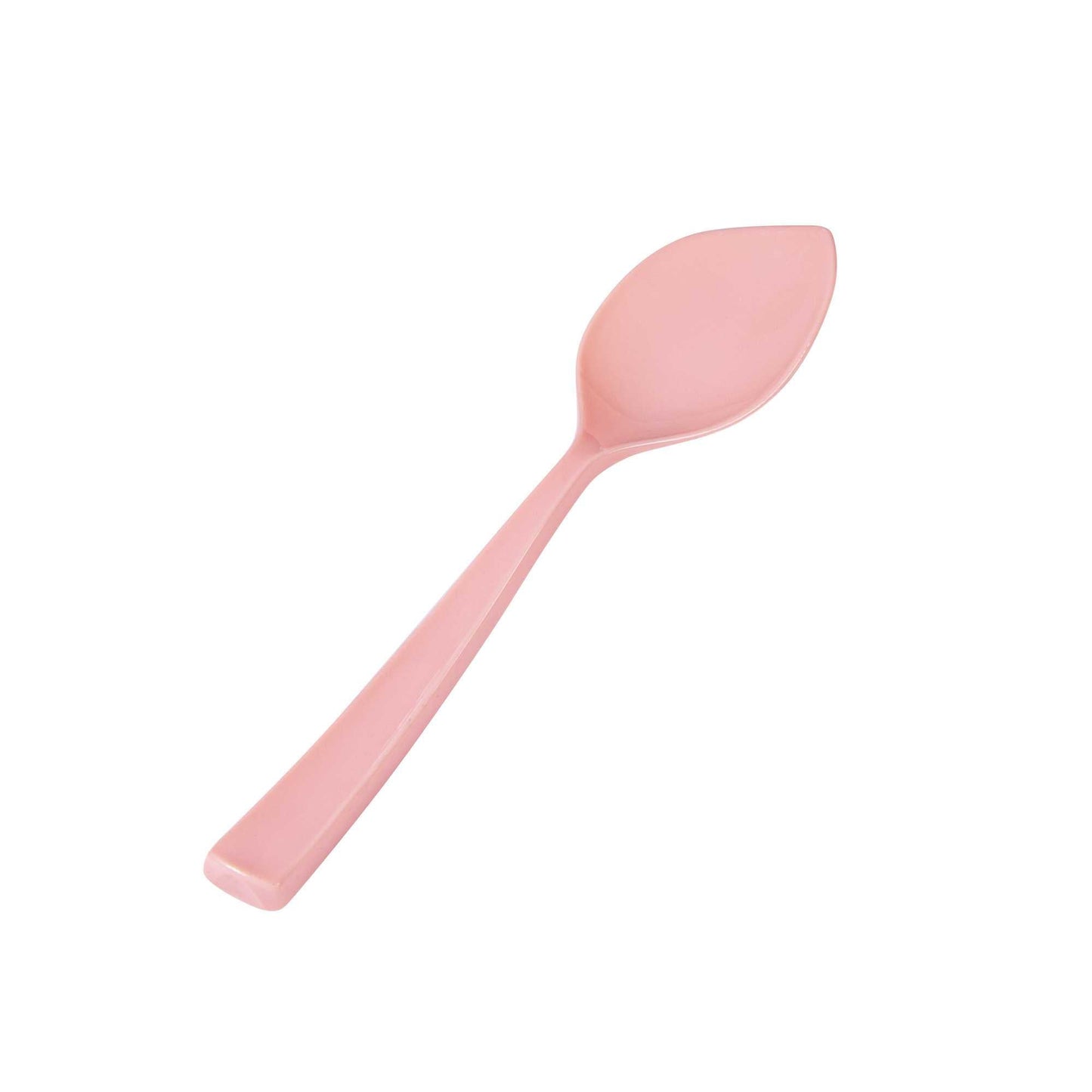 Coppetta Coral Plastic Petal Spoon - 4 1/2" x 1" - 100 count box