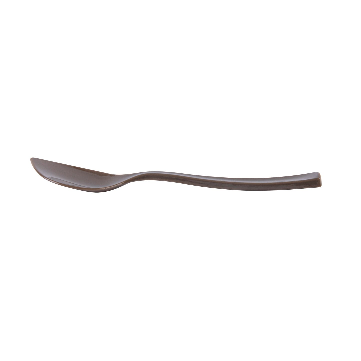 Coppetta Fashion Gray Plastic Petal Spoon - 4 1/2" x 1" - 100 count box