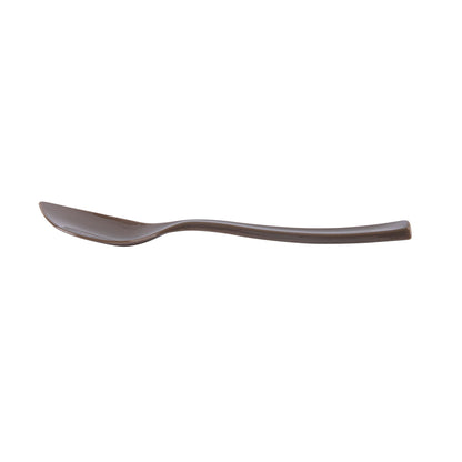 Coppetta Fashion Gray Plastic Petal Spoon - 4 1/2" x 1" - 100 count box