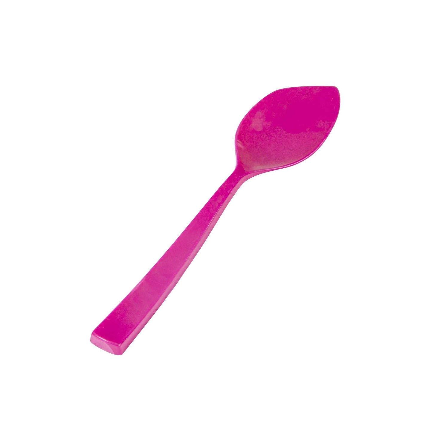 Coppetta Magenta Plastic Petal Spoon - 4 1/2" x 1" - 100 count box
