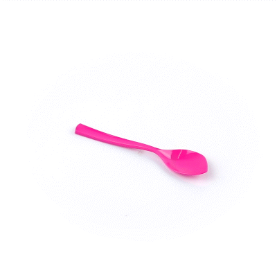 Coppetta Magenta Plastic Petal Spoon - 4 1/2" x 1" - 100 count box