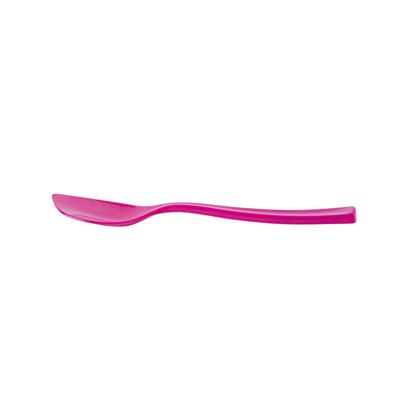 Coppetta Magenta Plastic Petal Spoon - 4 1/2" x 1" - 100 count box