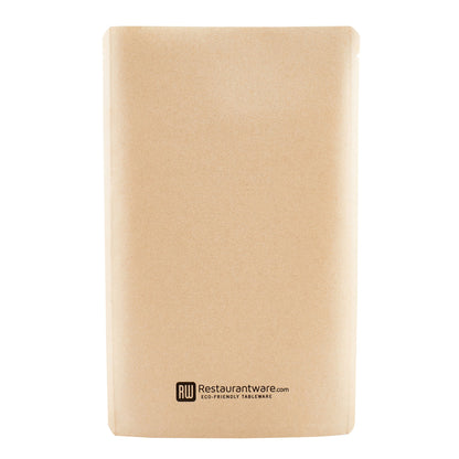 Bag Tek Kraft Plastic Small Sandwich and Snack Bag - Heat Sealable - 8 1/4" x 5 1/4" - 100 count box