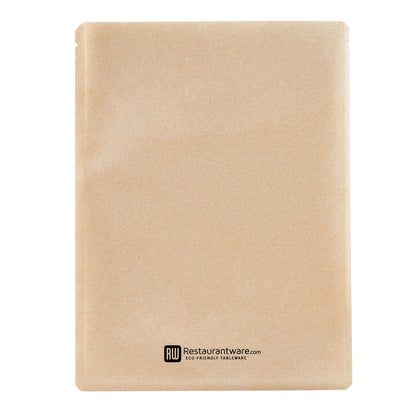 Bag Tek Kraft Plastic Medium Sandwich and Snack Bag - Heat Sealable - 8 3/4" x 6 1/2" - 100 count box