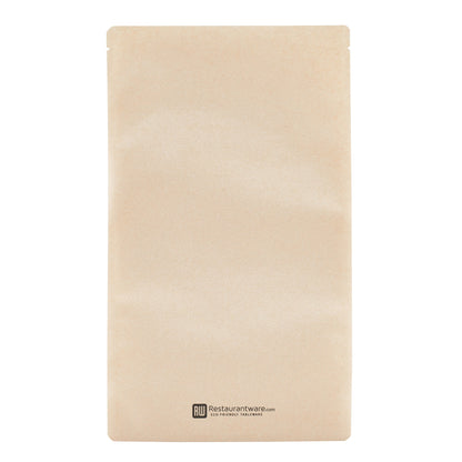 Bag Tek Kraft Plastic Large Sandwich and Snack Bag - Heat Sealable - 11 1/2" x 6 3/4" - 100 count box