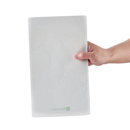 Bag Tek White Plastic Large Sandwich and Snack Bag - Heat Sealable - 11 1/2" x 6 3/4" - 100 count box