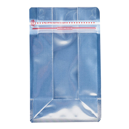 Bag Tek Red Plastic Medium Snack Bag - Double Seal , Rip Lock, Heat Sealable - 8" x 5" x 3 1/4" - 100 count box