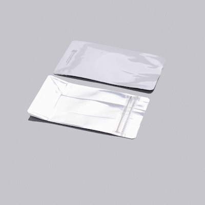 Bag Tek White Plastic Medium Snack Bag - Double Seal, Rip Lock, Heat Sealable - 8" x 5" x 3 1/4" - 100 count box
