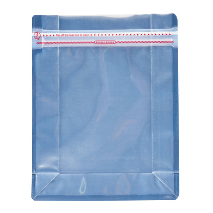 Bag Tek Red Plastic Large Snack Bag - Double Seal, Rip Lock, Heat Sealable - 9 1/2" x 7 1/2" x 2 3/4" - 100 count box