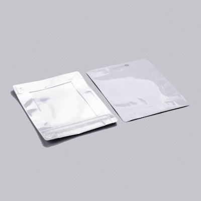 Bag Tek White Plastic Large Snack Bag - Double Seal, Rip Lock, Heat Sealable - 9 1/2" x 7 1/2" x 2 3/4" - 100 count box