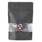 Bag Tek Black Plastic Small Window Bag - Heat Sealable - 7" x 4 3/4" x 1 1/2" - 100 count box