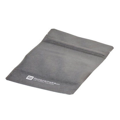 Bag Tek Black Plastic Small Window Bag - Heat Sealable - 7" x 4 3/4" x 1 1/2" - 100 count box