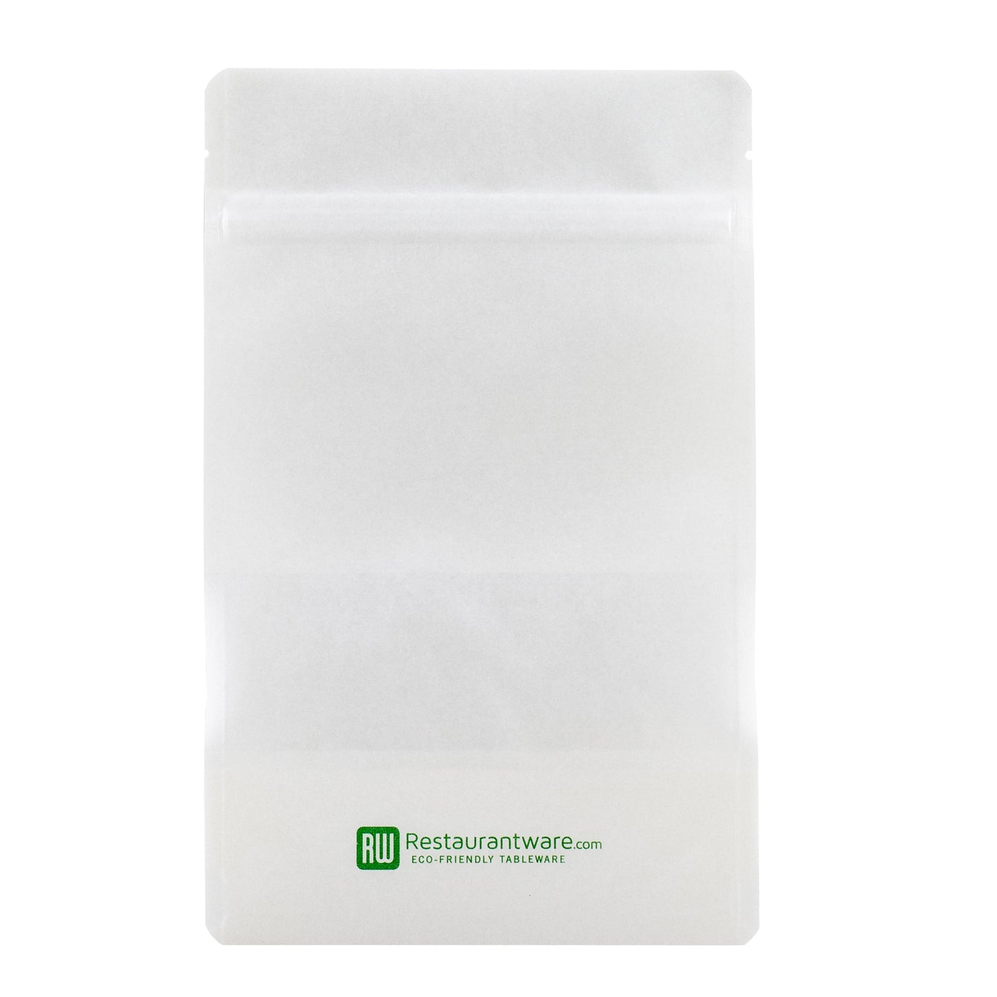 Bag Tek White Plastic Medium Window Bag - Heat Sealable - 8" x 5" x 1 3/4" - 100 count box