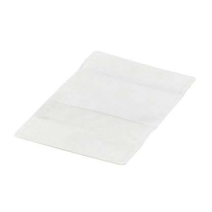 Bag Tek White Plastic Medium Window Bag - Heat Sealable - 8" x 5" x 1 3/4" - 100 count box