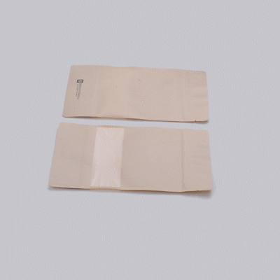 Bag Tek Kraft Plastic Large Window Bag - Heat Sealable - 9" x 6" x 1 1/2" - 100 count box