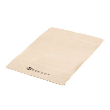 Bag Tek Kraft Plastic Large Window Bag - Heat Sealable - 9" x 6" x 1 1/2" - 100 count box