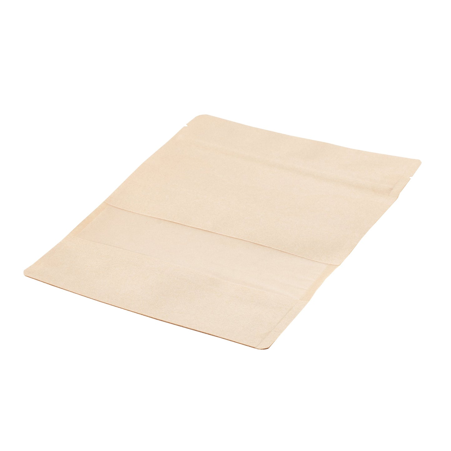 Bag Tek Kraft Plastic Large Window Bag - Heat Sealable - 9" x 6" x 1 1/2" - 100 count box