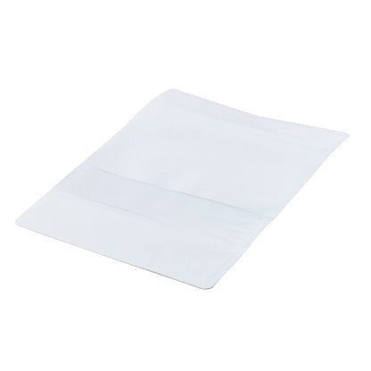 Bag Tek White Plastic Large Window Bag - Heat Sealable - 9" x 6" x 1 1/2" - 100 count box