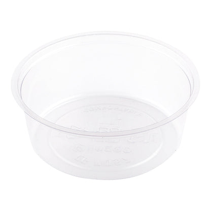 Basic Nature 2 oz Clear PLA Plastic Portion Cup - Compostable - 2 3/4" x 2 3/4" x 1" - 100 count box