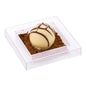 Mini Serve Square Clear Plastic Mini Cubic Plate - 2 1/2" x 2 1/2" - 100 count box