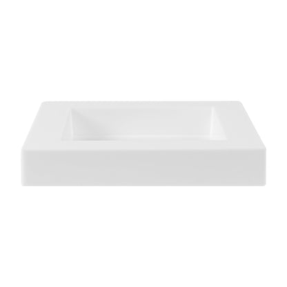 Mini Serve Square White Plastic Mini Cubic Plate - 2 1/2" x 2 1/2" - 20 count box