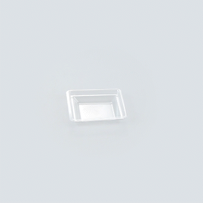 Mini Serve Square Clear Plastic Lid - Fits Mini Kova Cup - 100 count box