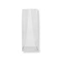 Bag Tek Clear Plastic Gusset Bag - Flat Bottom, Paper Insert, Heat Sealable - 2" x 1 1/2" x 5" - 100 count box