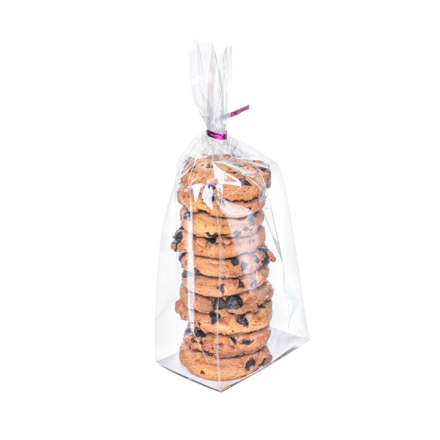 Bag Tek Clear Plastic Gusset Bag - Flat Bottom, Paper Insert, Heat Sealable - 3" x 2" x 8" - 100 count box