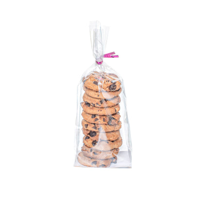 Bag Tek Clear Plastic Gusset Bag - Flat Bottom, Paper Insert, Heat Sealable - 3" x 2" x 8" - 100 count box