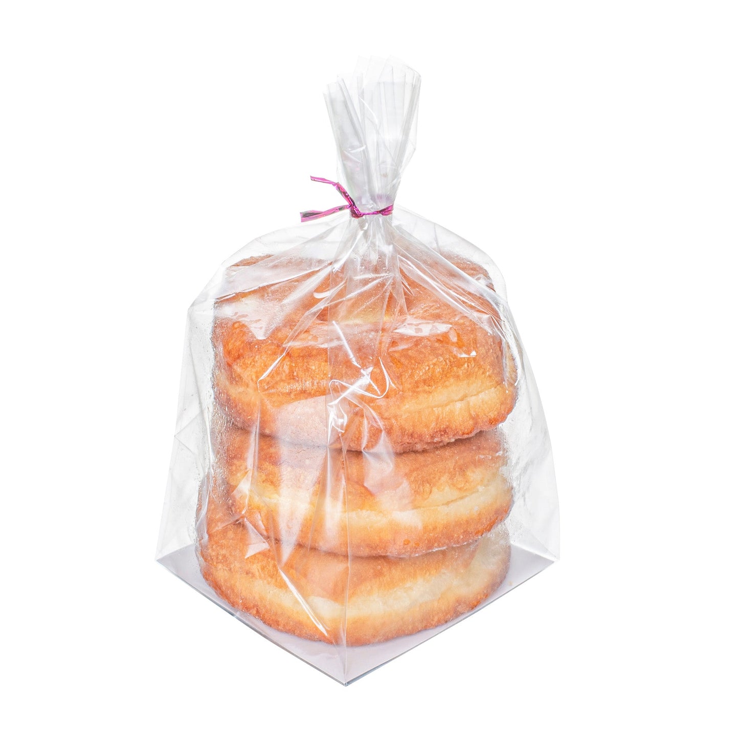 Bag Tek Clear Plastic Gusset Bag - Flat Bottom, Paper Insert, Heat Sealable - 4" x 4" x 9" - 100 count box