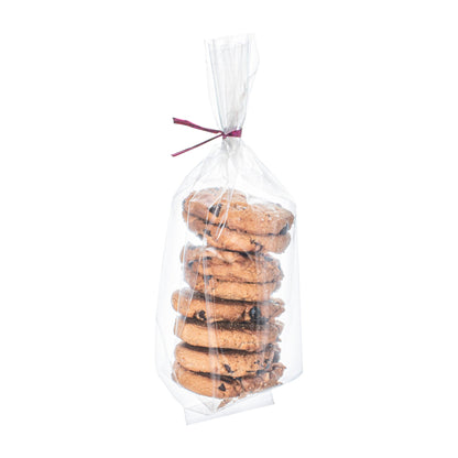 Bag Tek Clear Plastic Gusset Bag - High Clarity, Heat Sealable - 2" x 2" x 8 1/4" - 100 count box
