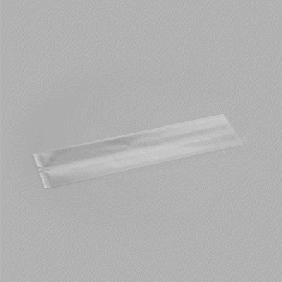 Bag Tek Clear Plastic Gusset Bag - High Clarity, Heat Sealable - 2 1/2" x 2" x 9 3/4" - 100 count box