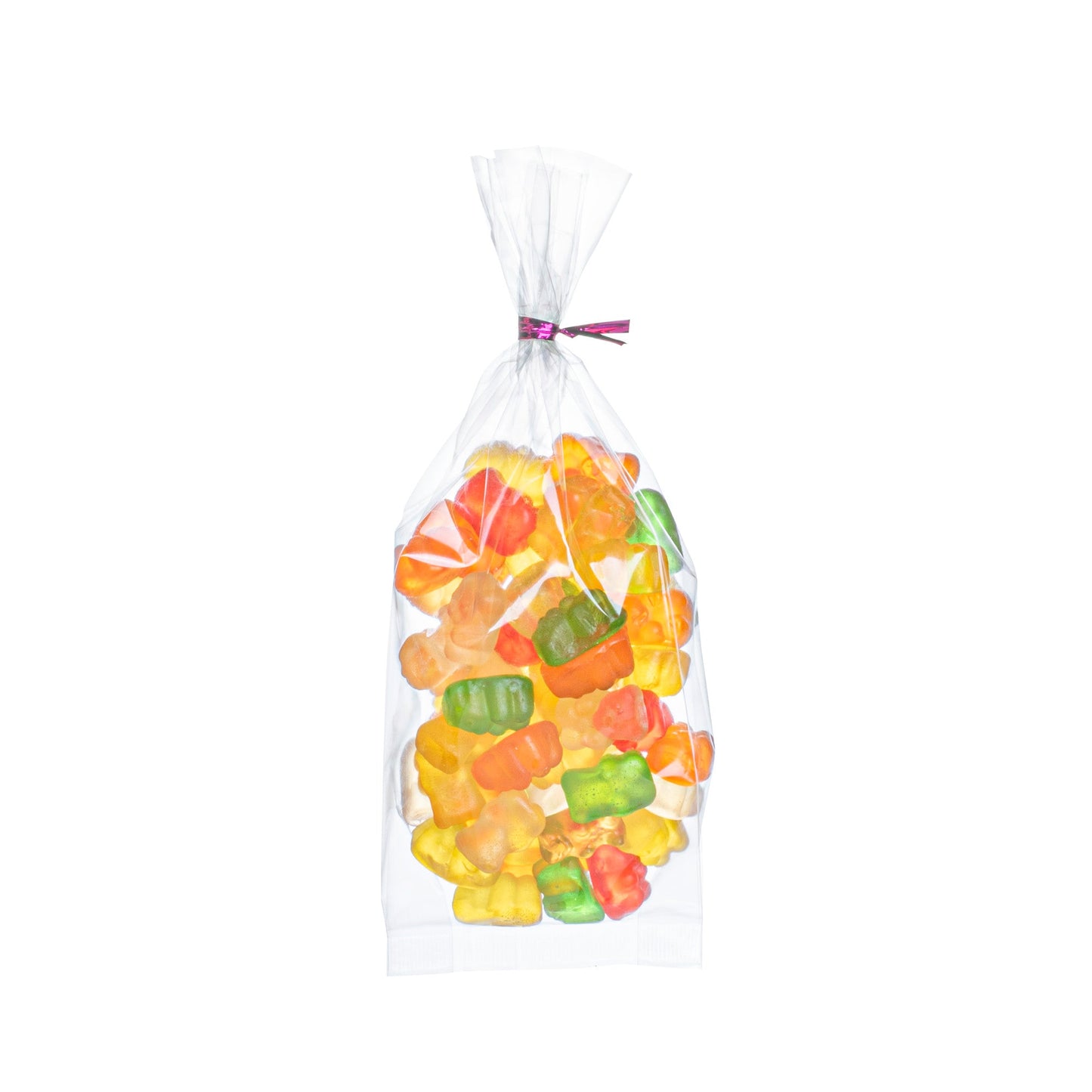 Bag Tek Clear Plastic Gusset Bag - High Clarity, Heat Sealable - 3" x 1 1/4" x 8 1/4" - 100 count box