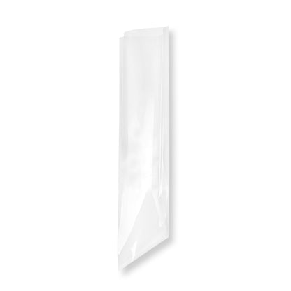 Bag Tek Clear Plastic Bag - No Flap, High Clarity, Heat Sealable - 5" x 13" - 100 count box