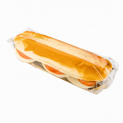 Chef 101 Clear Plastic Sandwich Wrap - High Clarity - 15 3/4" x 11 3/4" - 100 count box