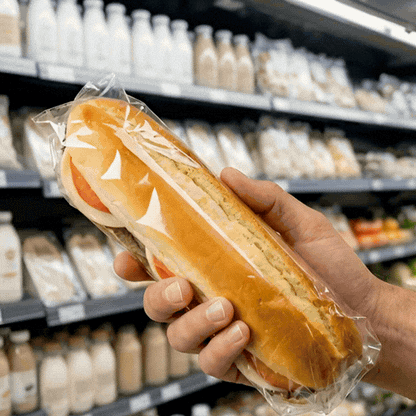 Chef 101 Clear Plastic Sandwich Wrap - High Clarity - 15 3/4" x 11 3/4" - 100 count box