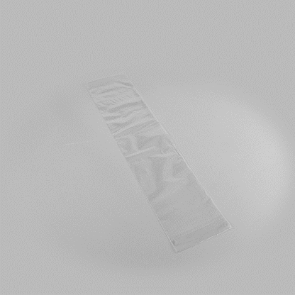 Bag Tek Clear Plastic Bread Bag - Micro-Perforated, with Wicket Dispenser - 28" x 6" - 250 count box