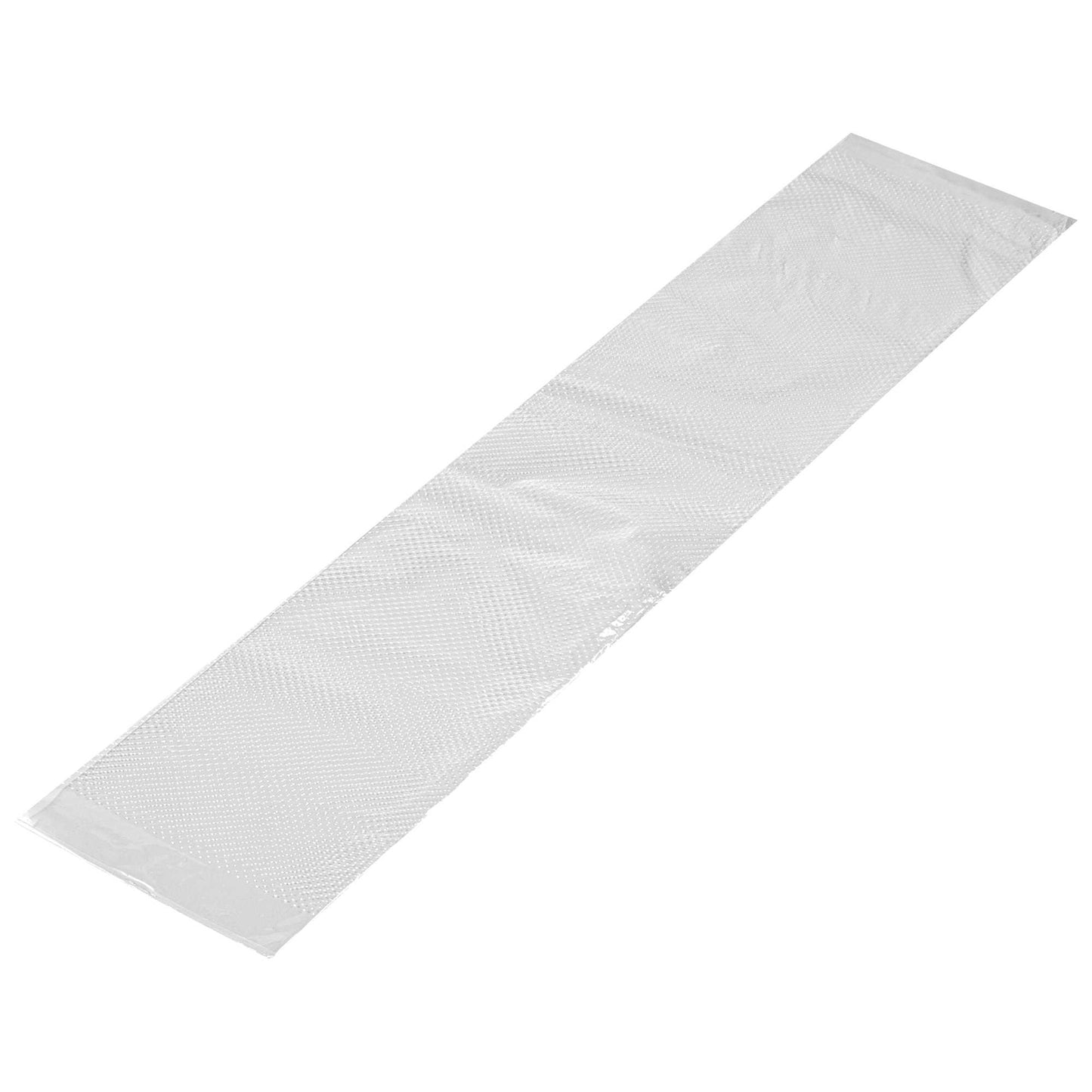 Bag Tek Clear Plastic Bread Bag - Micro-Perforated, with Wicket Dispenser - 28" x 6" - 250 count box