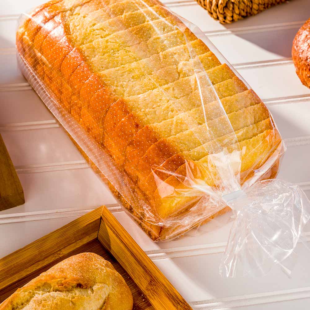 Bag Tek Clear Plastic Bread Bag - Micro-Perforated, with Wicket Dispenser - 16" x 10" - 250 count box